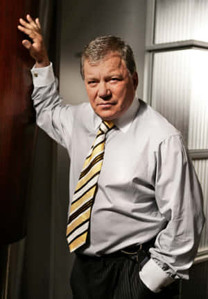 William Shatner Striking A Pose Wallpaper