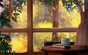 Window Digital Paint Wallpaper