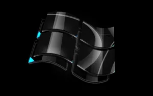 Windows 10 Hd Black Logo Wallpaper