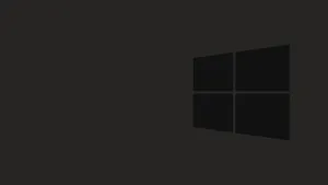 Windows 10 Logo On A Black Background Wallpaper