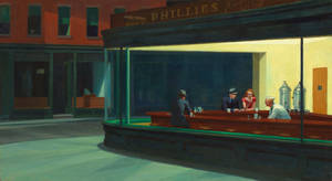 Windows 11 4k Nighthawks Painting Wallpaper