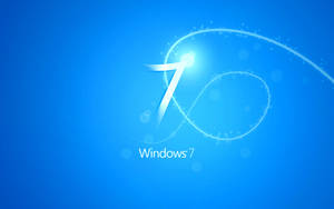 Windows 7 Bright Blue Screen Wallpaper
