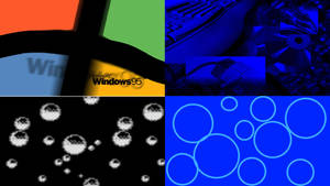Windows 95 Collage Wallpaper