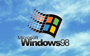 Windows 98 And Sky Background Wallpaper