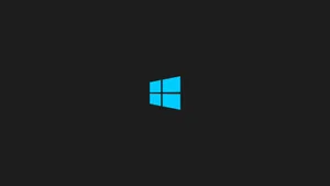 Windows Lock Screen With Blue Sqaures Wallpaper