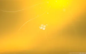 Windows Logo Gold Background Wallpaper