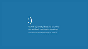 Windows Smiley Blue Screen Wallpaper