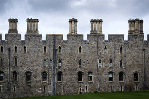 Windsor Castle Walls Overcast Wallpaper