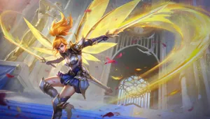 Winged-knight Fanny Mobile Legends Wallpaper
