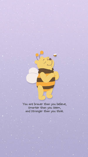 Winnie The Pooh In Bee Costume Wallpaper