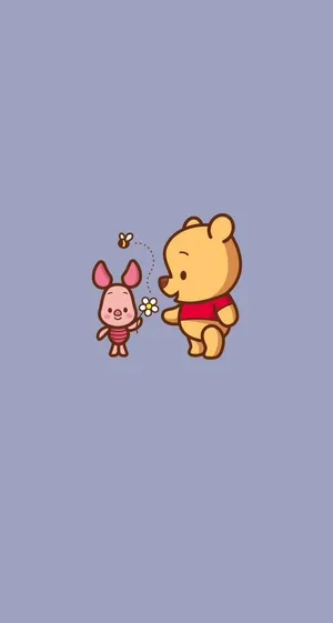 Winnie The Pooh Piglet Best Friends Wallpaper