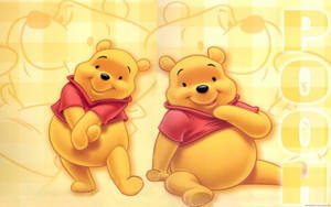 Winnie The Pooh Twins Yellow Bear Wallpaper