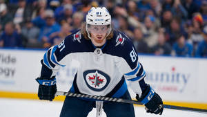 Winnipeg Jets Forward Player Kyle Connor Against St. Louis Blues Wallpaper