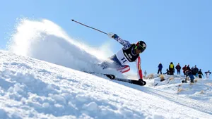 Winter Olympics Ski Racer Wallpaper