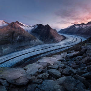 Winter Road Background For Lenovo Tablet Wallpaper