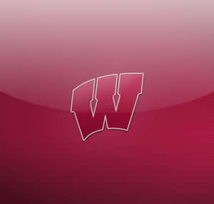 Wisconsin Badgers Logo On A Red Background Wallpaper