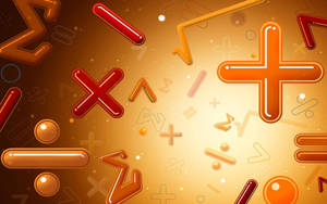 Wise Math Operation Symbols Abstract Wallpaper