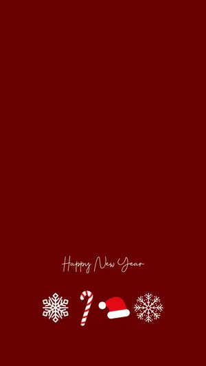 Wishing You A Full Year Of Blessings And Joy With This Happy New Year Phone. Wallpaper