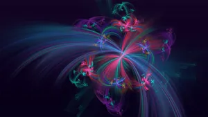 Wispy Lines Abstract Art Wallpaper