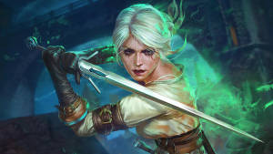 Witcher 3 4k Ciri Fighting Wallpaper