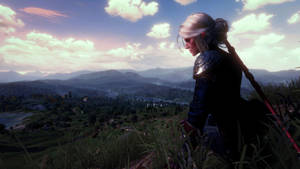 Witcher 3 4k Somber Ciri Wallpaper