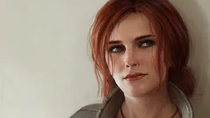 Witcher 3 4k Triss Close-up Wallpaper
