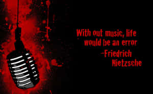 Without Music Would Be An Error Quote Wallpaper