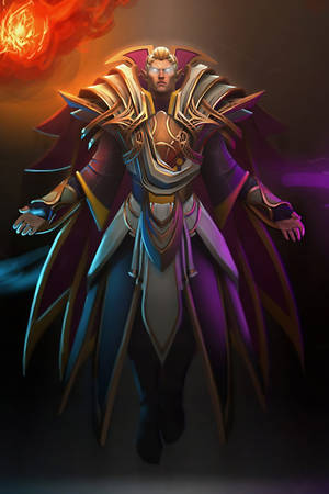 Wizard Carl The Invoker Dota 2 Iphone Wallpaper