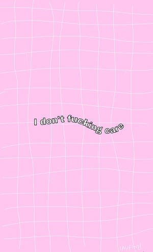 Wobbly Pink And White Grid Aesthetic Wallpaper