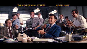 Wolf Of Wall Street Leonardo With Officemates Wallpaper
