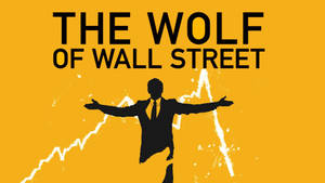 Wolf Of Wall Street Poster In Yellow Wallpaper