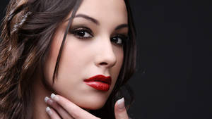 Woman Face Black Eyeliner Wallpaper