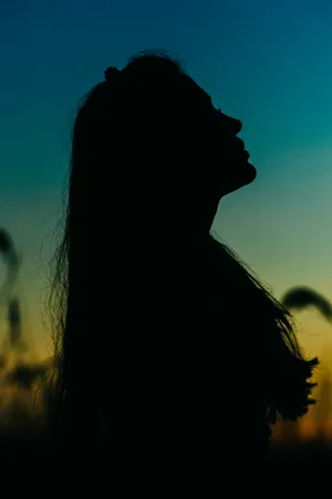 Woman Side Woman Silhouette Wallpaper