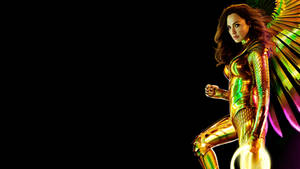 Wonder Woman 1984 Black And Gold Wallpaper