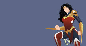 Wonder Woman Digital Artword Wallpaper