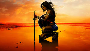 Wonder Woman Movie Cover Wallpaper