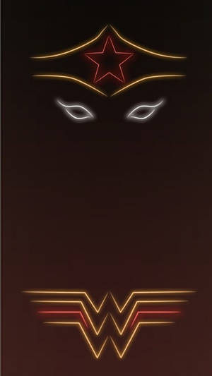 Wonder Woman Neon Iphone Wallpaper