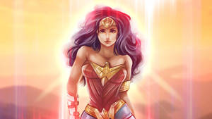 Wonder Woman Superhero Fanart Wallpaper