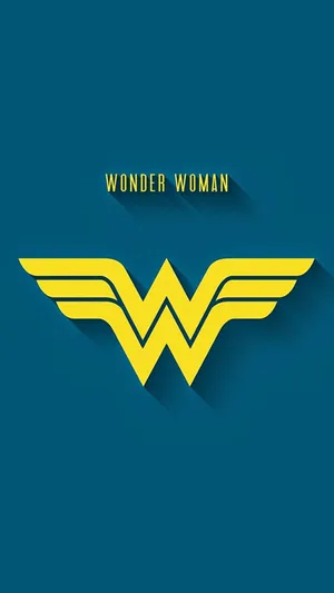 Wonder Woman Yellow Logo Wallpaper