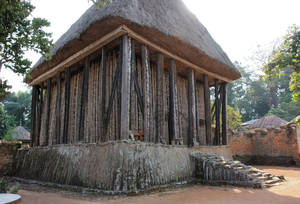 Wood And Bamboo Temple Achum Cameroon Wallpaper