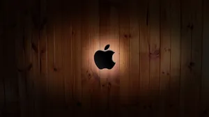 Wooden Apple Logo Wallpaper
