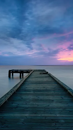 Wooden Pier 4k Ultra Iphone Wallpaper