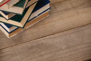 Wooden Study Table Wallpaper