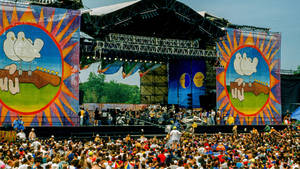 Woodstock Festival Stage Wallpaper