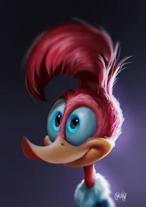 Woody Woodpecker Speedpaint Study Wallpaper