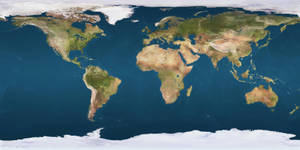 World Map Earth View Wallpaper
