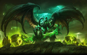 World Of Warcraft Legion Illidan Green Power Wallpaper