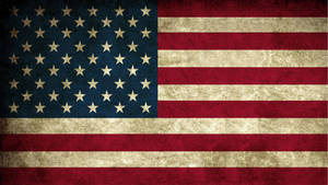 Worn-out Flag Of America Wallpaper
