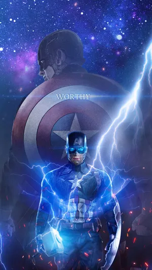 Worthy Captain America Iphone Wallpaper