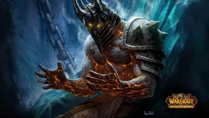 Wow Bolvar Fordragon With Logo Wallpaper